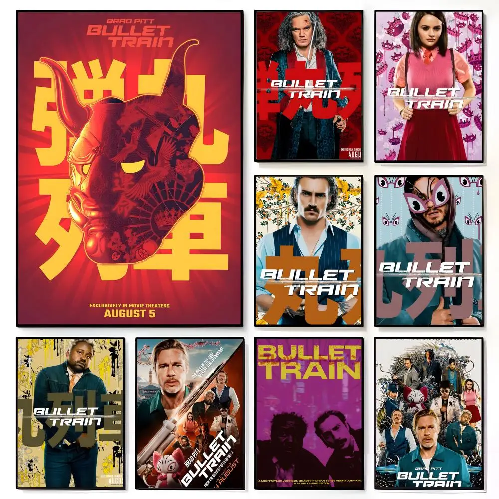 Fast Paced Action Japanese Movie B-Bullet T-Train Poster American Film Mural Home Childrens Room Wall Decor Print