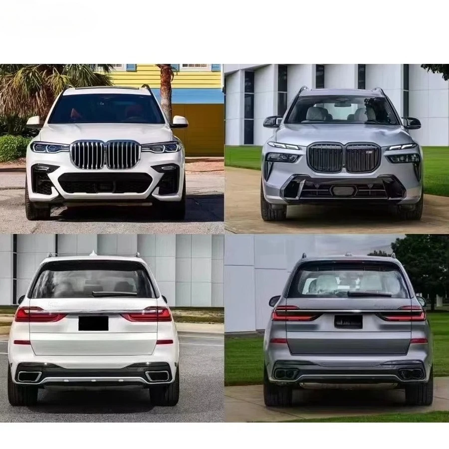 X7 G07 2018-الترقية إلى 2023 G07 LCI طقم الجسم رئيس ضوء الذيل مصباح الناشر الوفير مصبغة درابزين X7 G07 قطع غيار السيارات شد الوجه