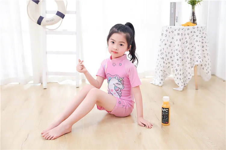Cute Cartoon Children Swimsuit One Piece Quick Dry Swimwear for Boys and Girls Baby Swimming Suit - view 6