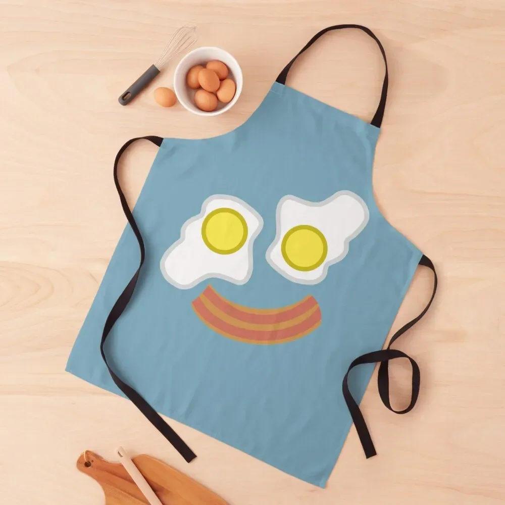 

Fry Up Eggs and Bacon Smile Apron Chef Uniform Women Kitchens Accessories Kitchen Things Apron