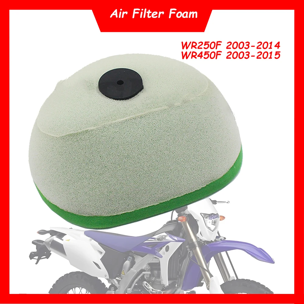 

Motorcycle Engine Air Filter Cleaner Air Intake Filter Dual Foam Sponge For Yamaha WR250F 2003-2014 WR450F WR450 F 2003-2015
