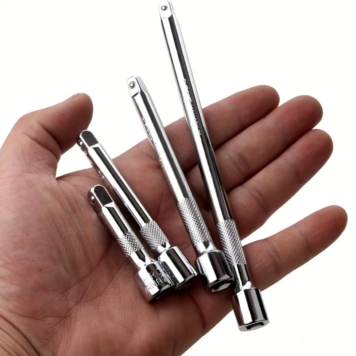 4-teiliges 1/4"-Steckschlüssel-Verlängerungsset, Antriebssteckschlüssel Viertel-Zoll-Ratschen-Verlängerungsstangen-Set – Detail 4