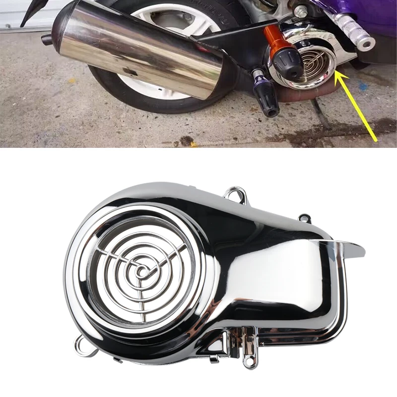 For  JOG 50 ZR 5SU 5BM SA16J Evolution Motorcycle Scooter Chrome Fan Cover Engine Cooling  Cover