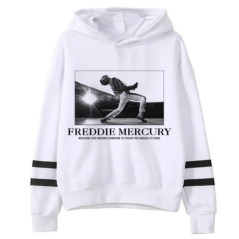 Freddie Mercury Mecury the Queen Band hoodies male printed grunge men sweatshirts graphic hip hop