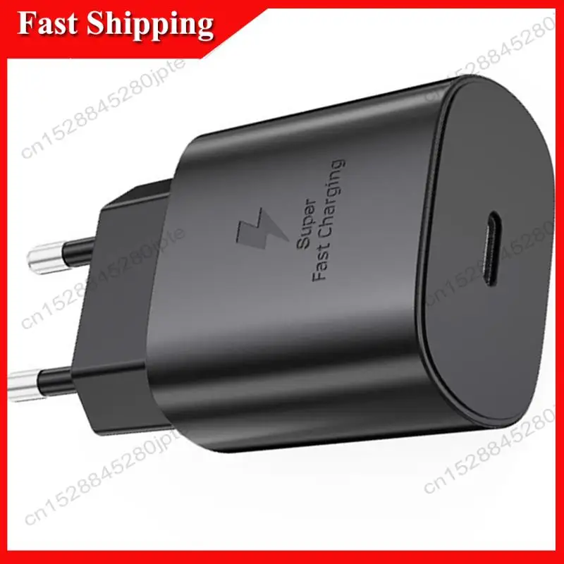 -ABUB شاحن PD 25 واط شحن سريع للغاية الاتحاد الأوروبي الجدار محول الطاقة USB نوع C لمجرة S24 S23 زائد S20 S21 Ultra/FE A71 A91