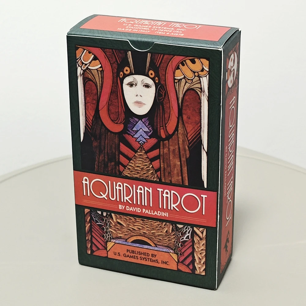 

Aquarian Tarot Deck 12*7cm 78 Pcs Classic Tarot Cards Printed on 350GSM Double Embossed Cardstock
