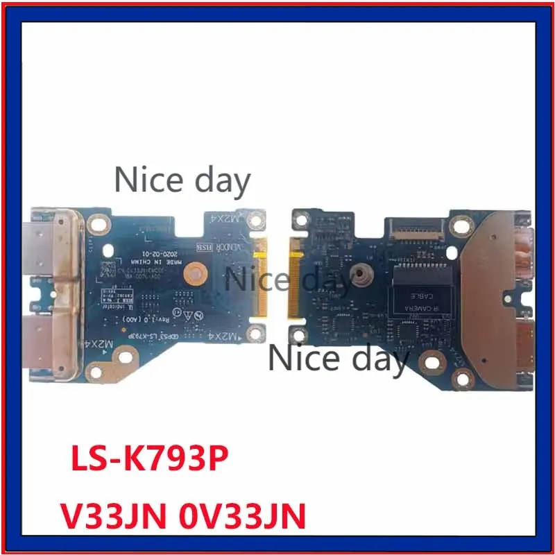 

Новая оригинальная плата USB IO для Dell Alienware M15 R5 GDP53 LS-K793P V33JN 0V33JN