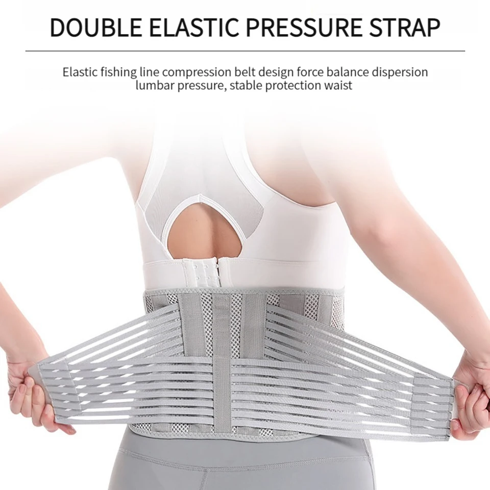 Lumbar Support Waist Belt Health Therapy Breathable Back Spine Support Corset for Disc Herniation Pain Relief Men Women