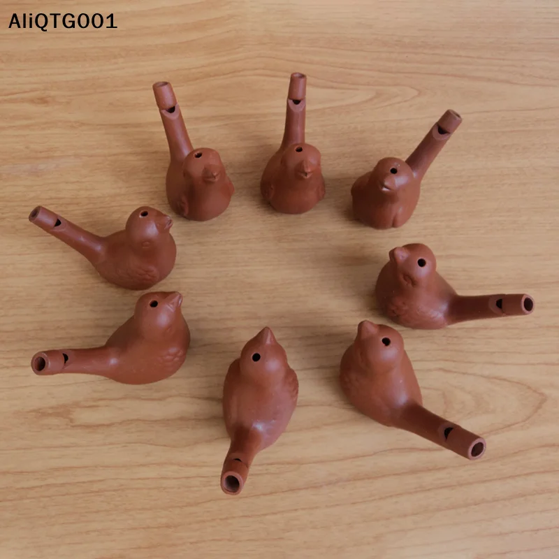Silbato de Cerámica Creativo con Forma de Pájaro Acuático, Juguete Musical para la Hora del Baño del Bebé, Canta el Canto del Aguijón, Sonidos de Pájaros para Niños