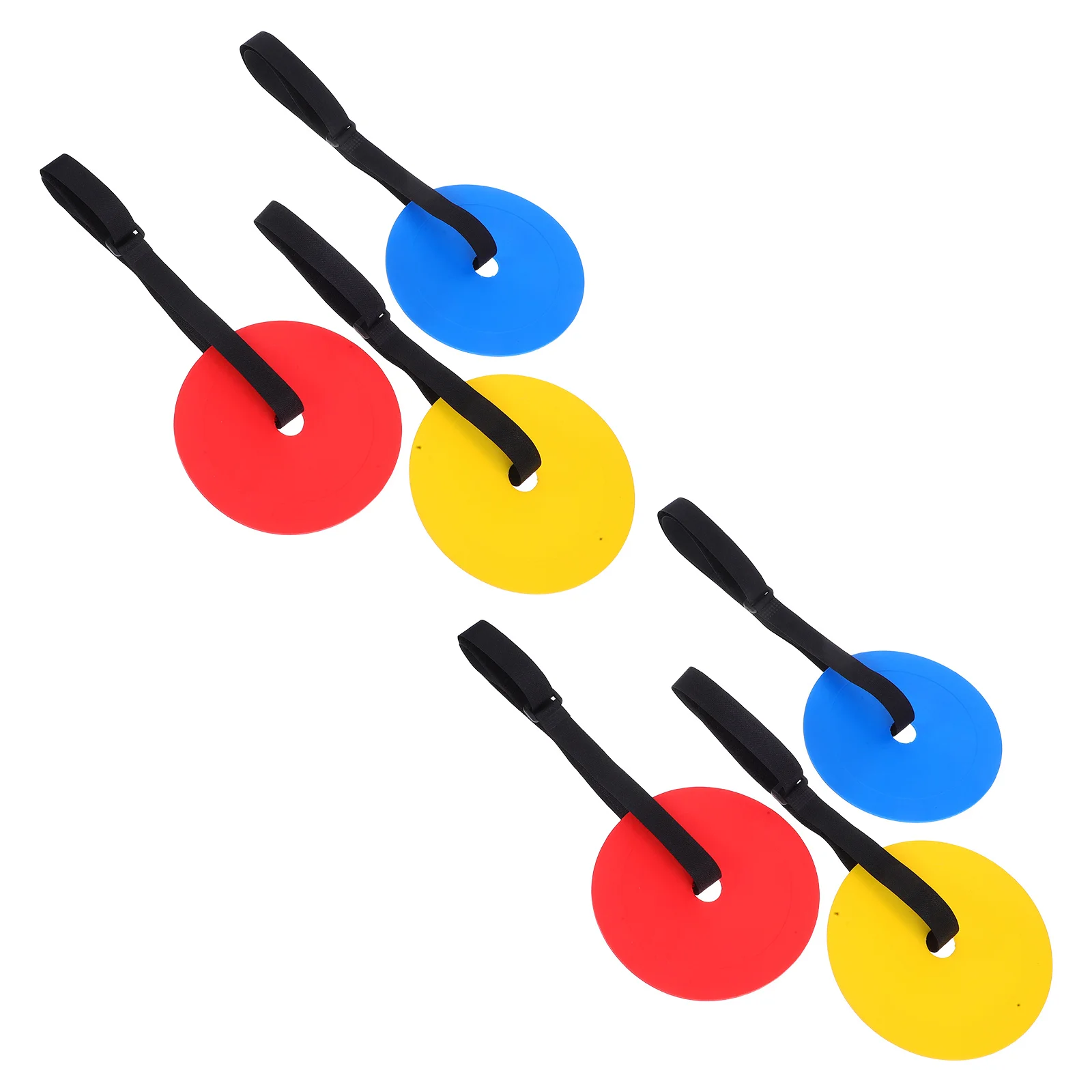 Cibles d'entraînement de Football suspendues, 6 pièces, sangle réglable, équipement de pratique Stable pour les compétences de Football de Hockey