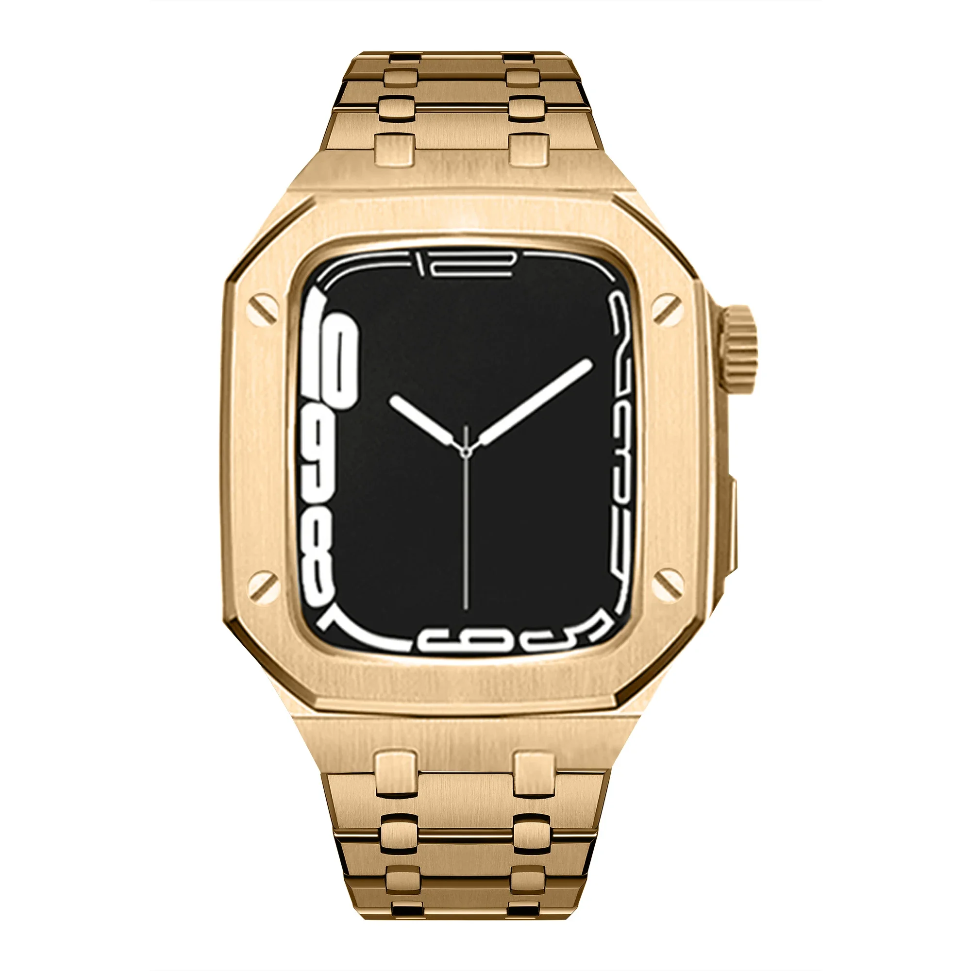 Premium Business Metall-Mod-Kit mit Armband und Lünette für Apple Watch Series 11-1 SE 46-40MM Herrenuhr-Zubehör – Detail 14