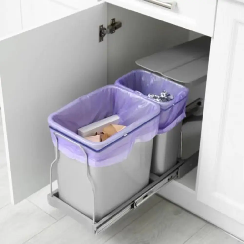 3Pcs Universal Fit Colorful Trash Can Bands Durable Elastic Garbage Can Bands Stretchable Adjustable Trash Bag Holder Household