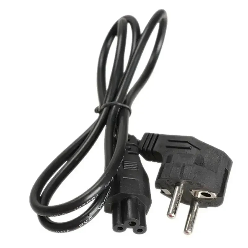 VDE Three Core European Standard Power Cord With Clover Connector For Computer And Laptop