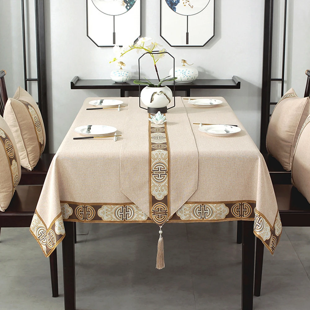 居間,ホテル,防水,汚れに強い,中国の長方形のテーブルカバー