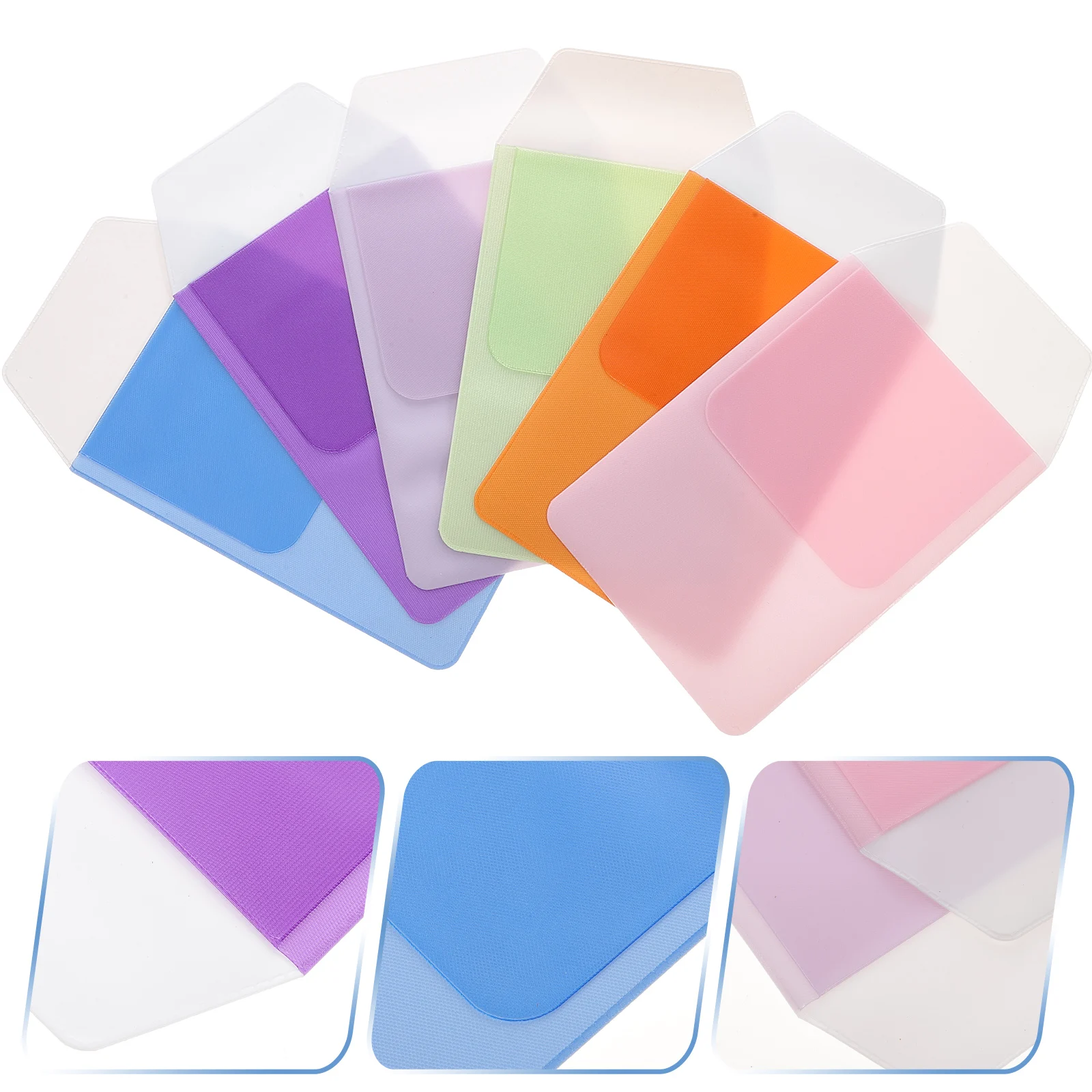 

6 pcs Pen Protector Mixed Colors Leakproof Wear Resistant Pen Pouch For Office School Stationery Storage Multi Purpose