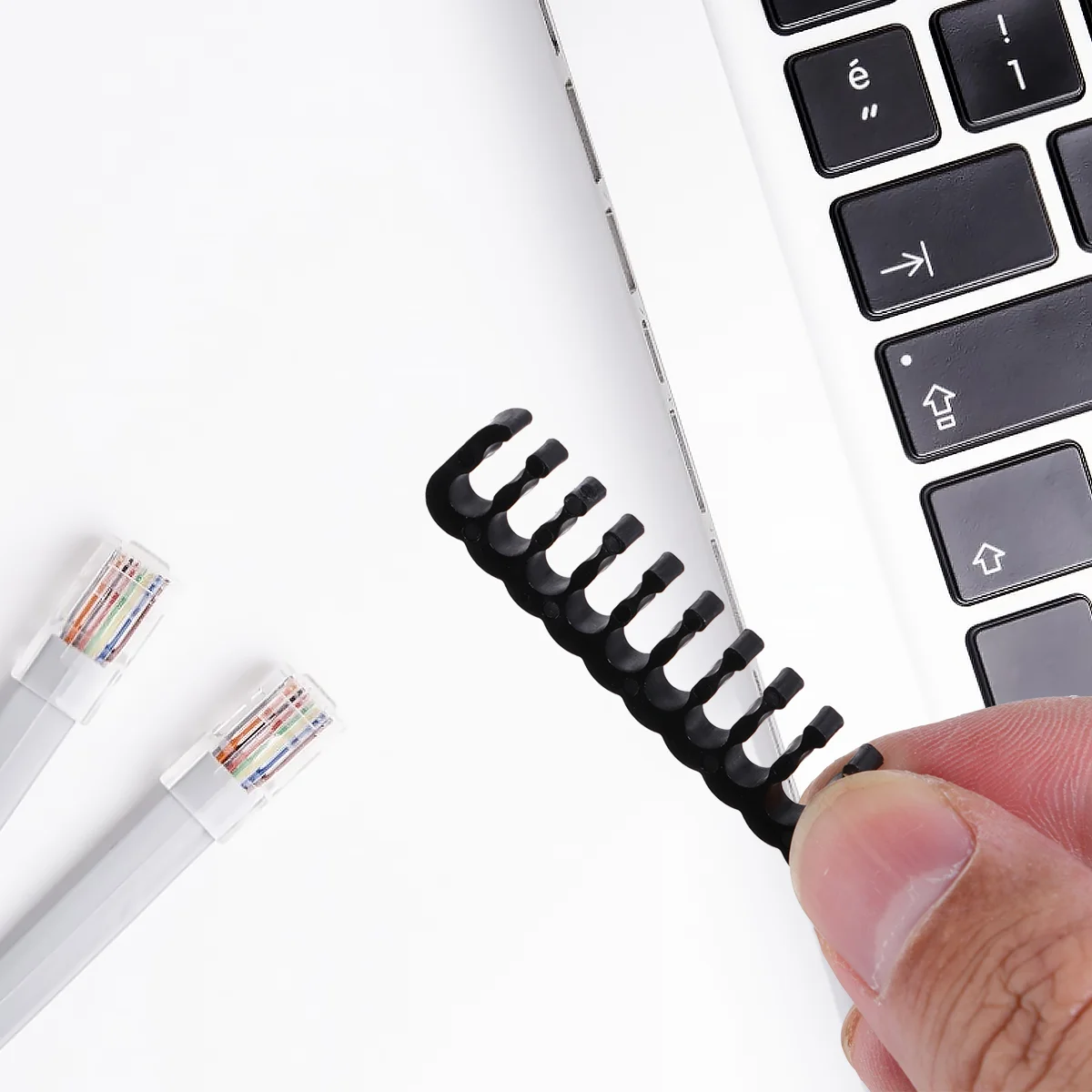 24 Pcs Wire Clamp Extension Cords Cable Comb Manager Organizer Pp Plastic Child