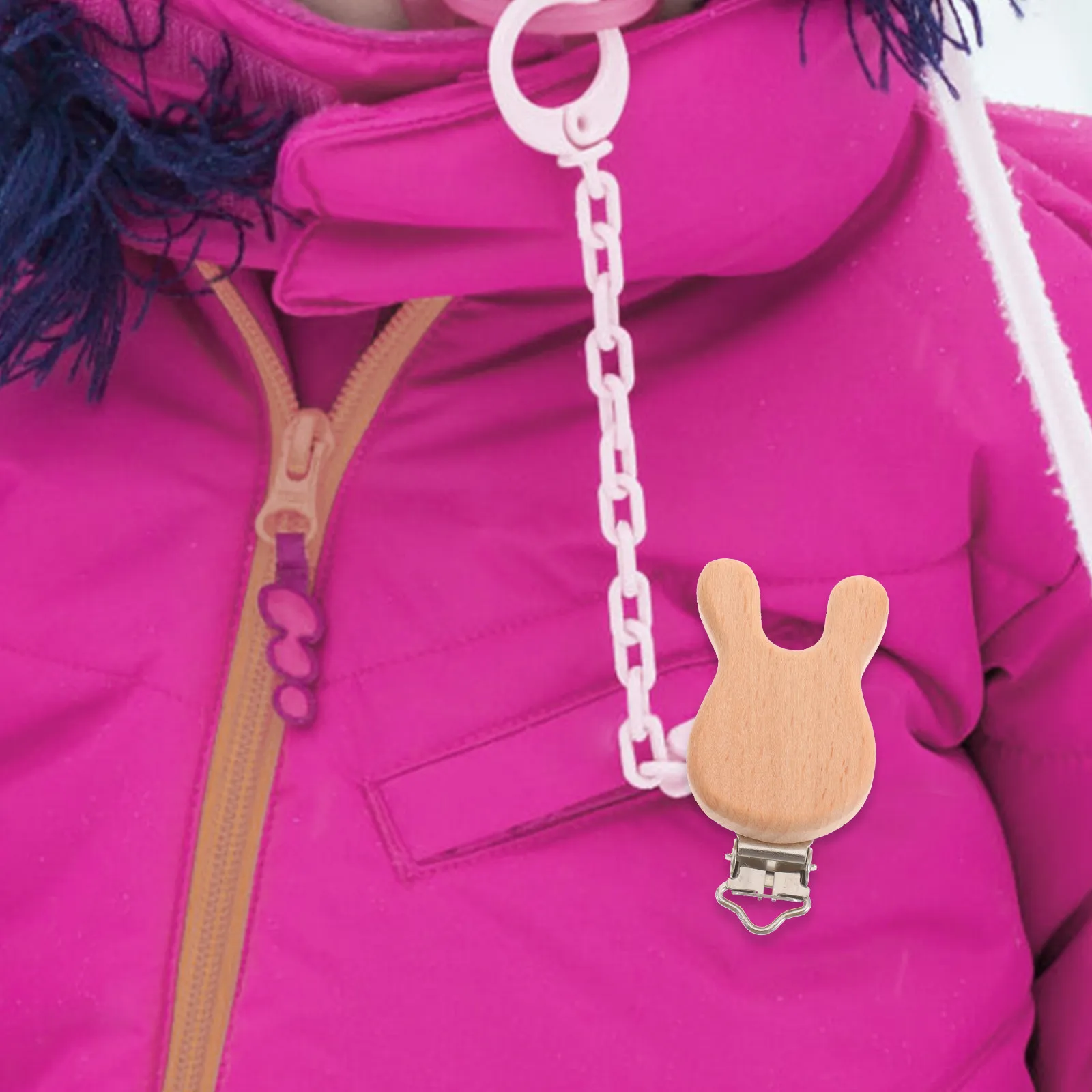

4pcs Beech Holder Teething Teething Supplies Clip Diy Clips Animal Infant Pacifier Clip Pacifier Clips Holders