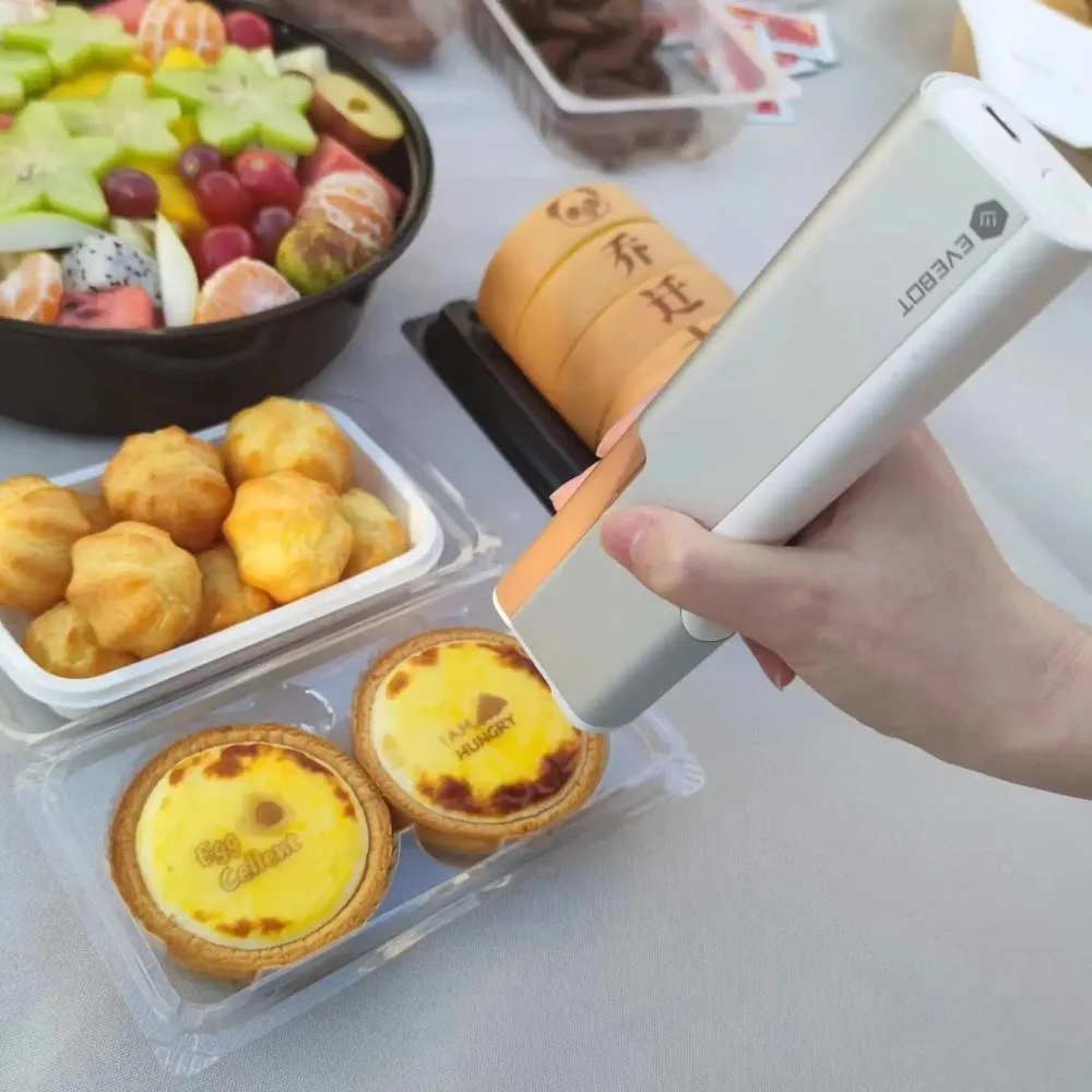 Portable Handheld Edible Inkjet Printer Food Printing Machine for Coffee, Cake, Pastries & Macaron DIY