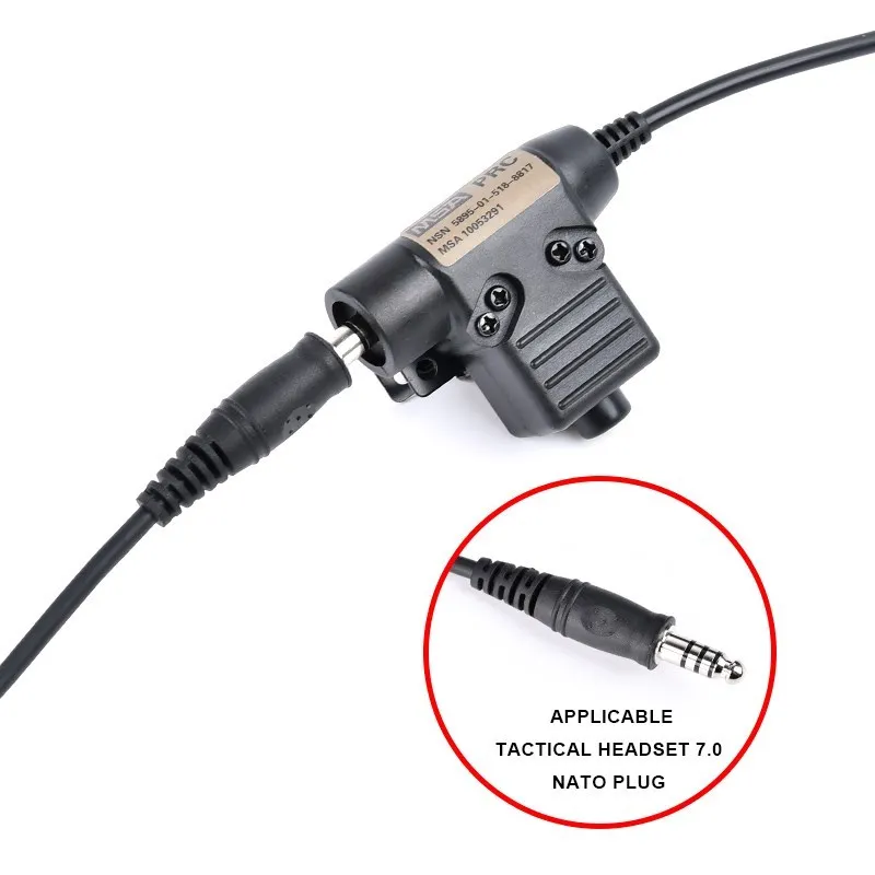 Tactical U94 PTT Headset Adapter Civilian Outdoor Hunting Shooting Headphone Accessories For Midland Motorola Kenwood WZ113