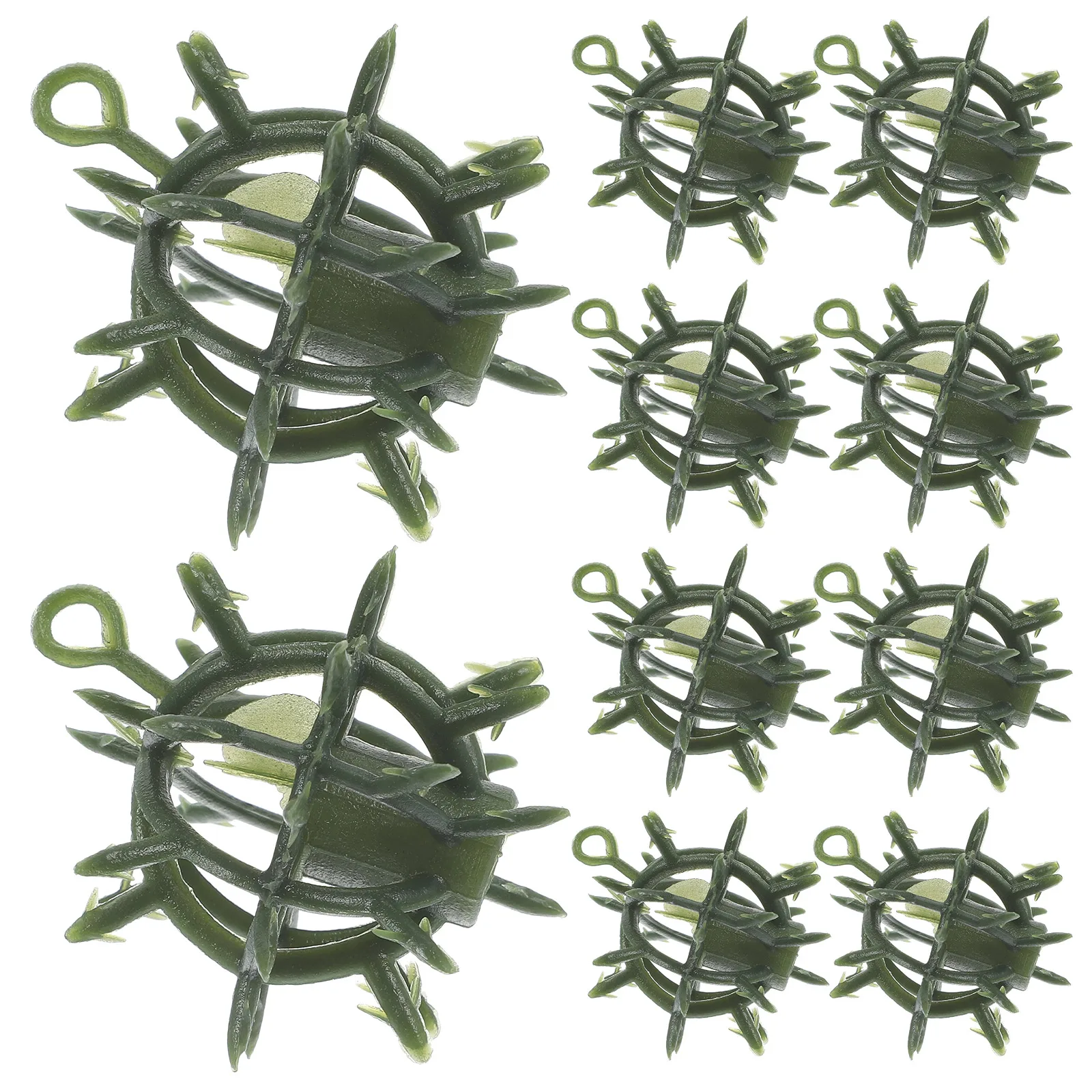 

10 Pcs Flower Arrangement Grass Ball Support Cage Ornament Rack Artificial Plants Topiary Frame Faux Simulated Decoration
