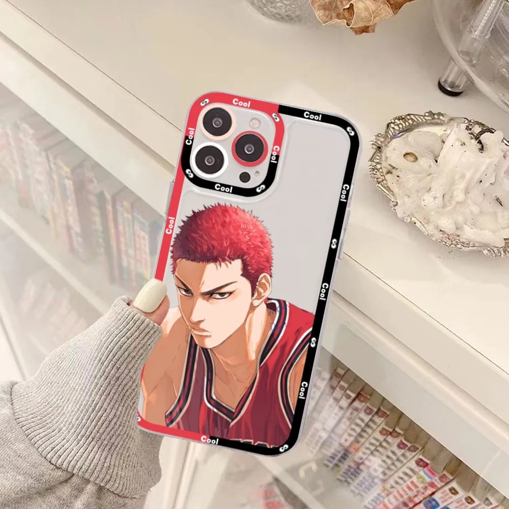 Sport S-slam Dunk Anime Phone Case For IPhone 15 13 14 Pro Max XS XR 12 11 Pro 13 Mini Soft Clear Back Cover