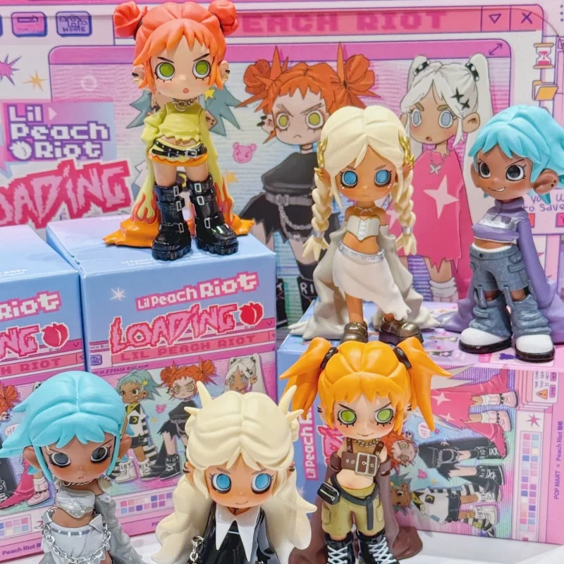 

Lil Peach Riot Small Rebel Peach Loading! Series Action Figure Cute Figurines Desk Decoration Ornament Model Xmas New Year Gift