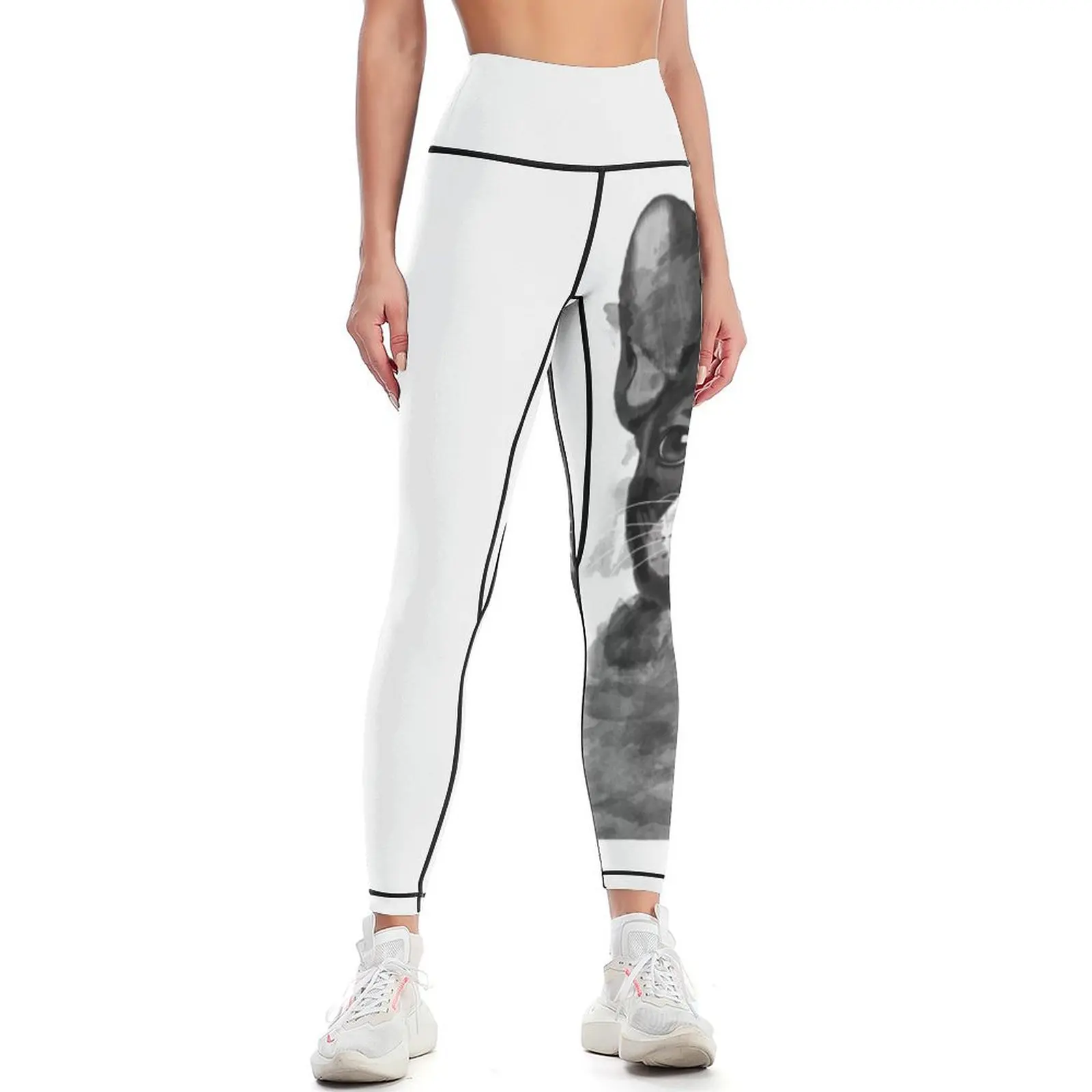 

FRENCHIE LOVER Leggings gym wear gym pants jogging pants Womens Leggings