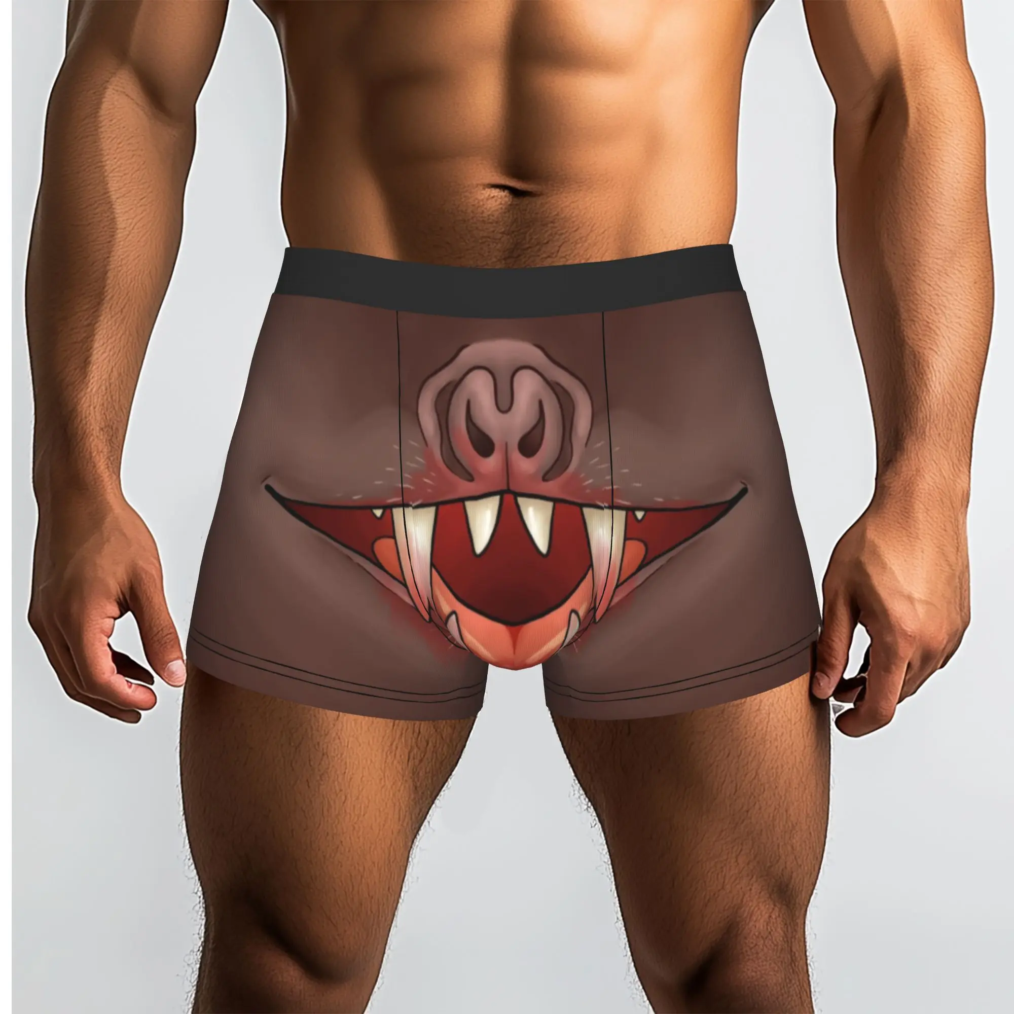 Custom Vampire Bat Boxers Shorts Men's Halloween Briefs Underwear Novelty Underpants