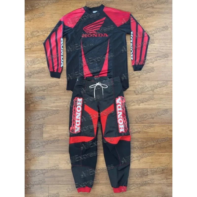 

Осень Honda 2025л # 6, быстросохнущие дышащие брюки для мотокросса EPPIG с длинными рукавами и брюками для внедорожников, трикотаж для горных велосипедистов