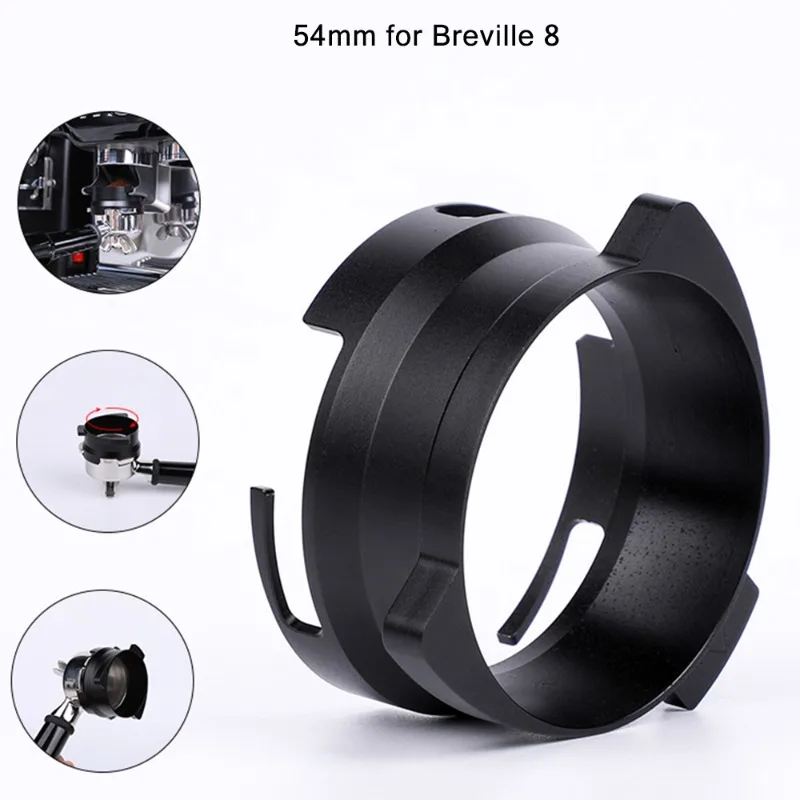54mm/58mm Coffee Powder Ring for Breville 870/878/880 Powder Ring Coffee Handle Universal Anti-flying Powder Ring Coffee Tool