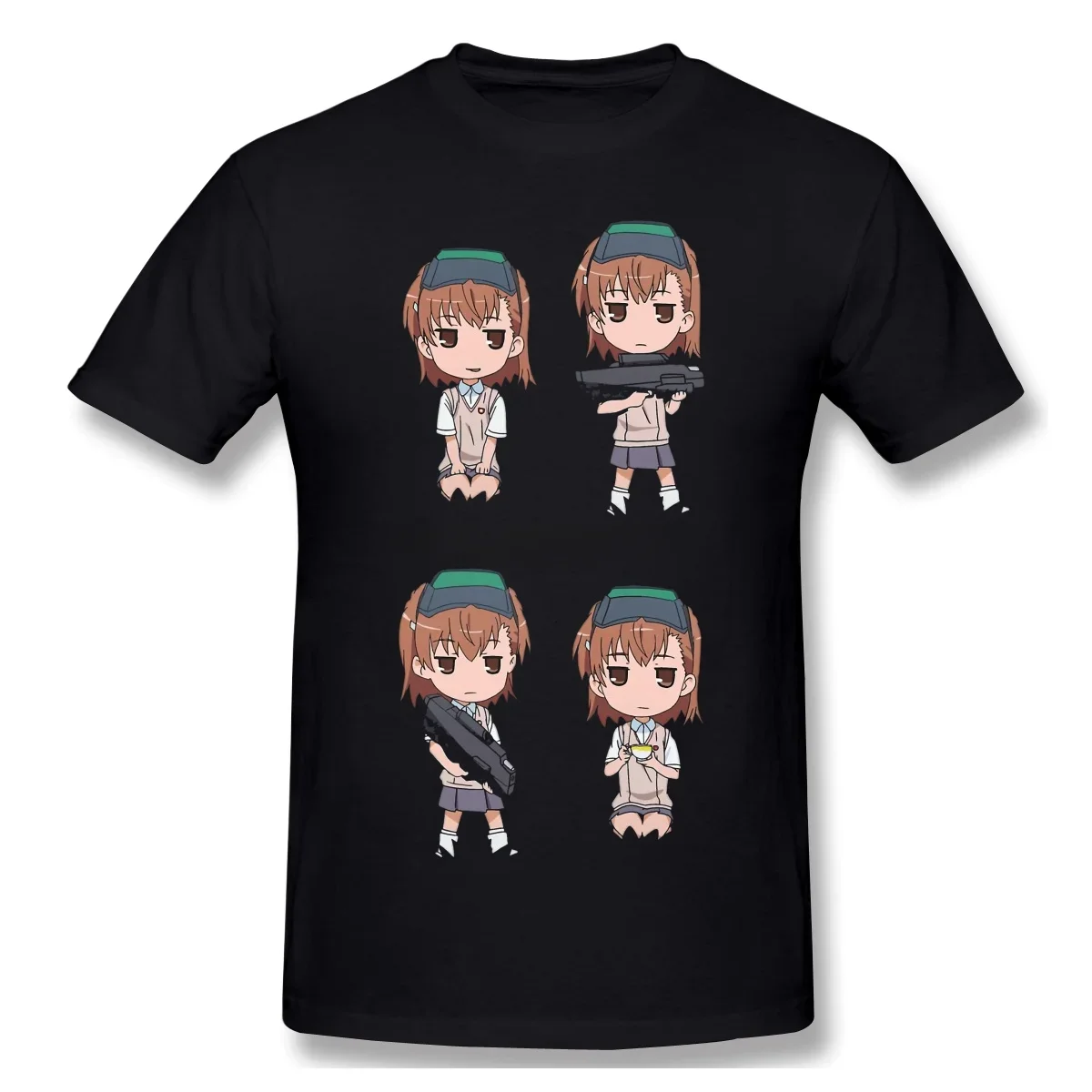 Rengoku Top Quality Men Clothing A Certain Scientific Railgun Anime T-Shirt Misaka - A Certain Series Shirt Fashion tees