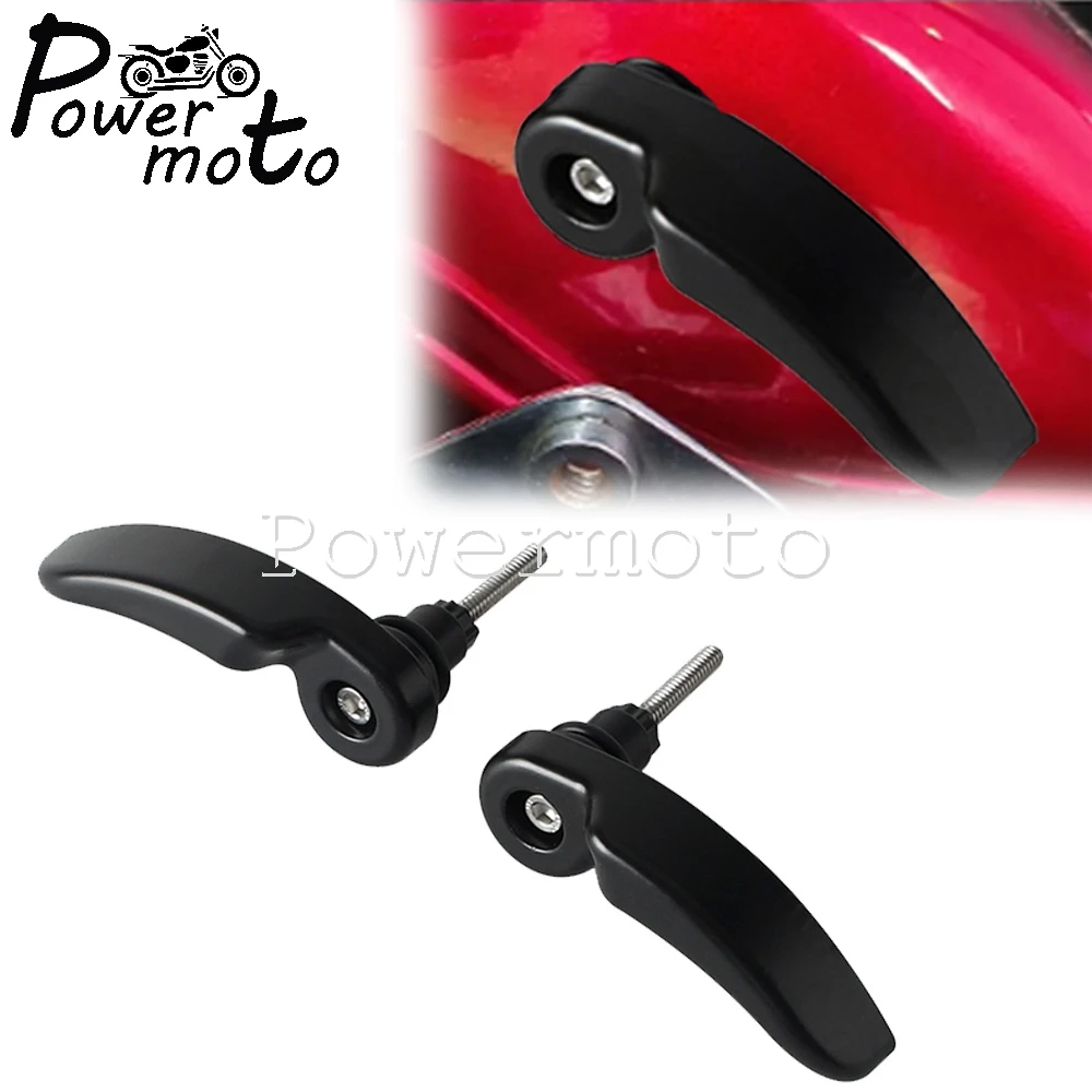 For Harley Touring Street Glide Electra Glide CVO FLHT FLHTC 2014-2023 Motorcycle Saddle Bag Latch Kit Lid Lifters Lever Black