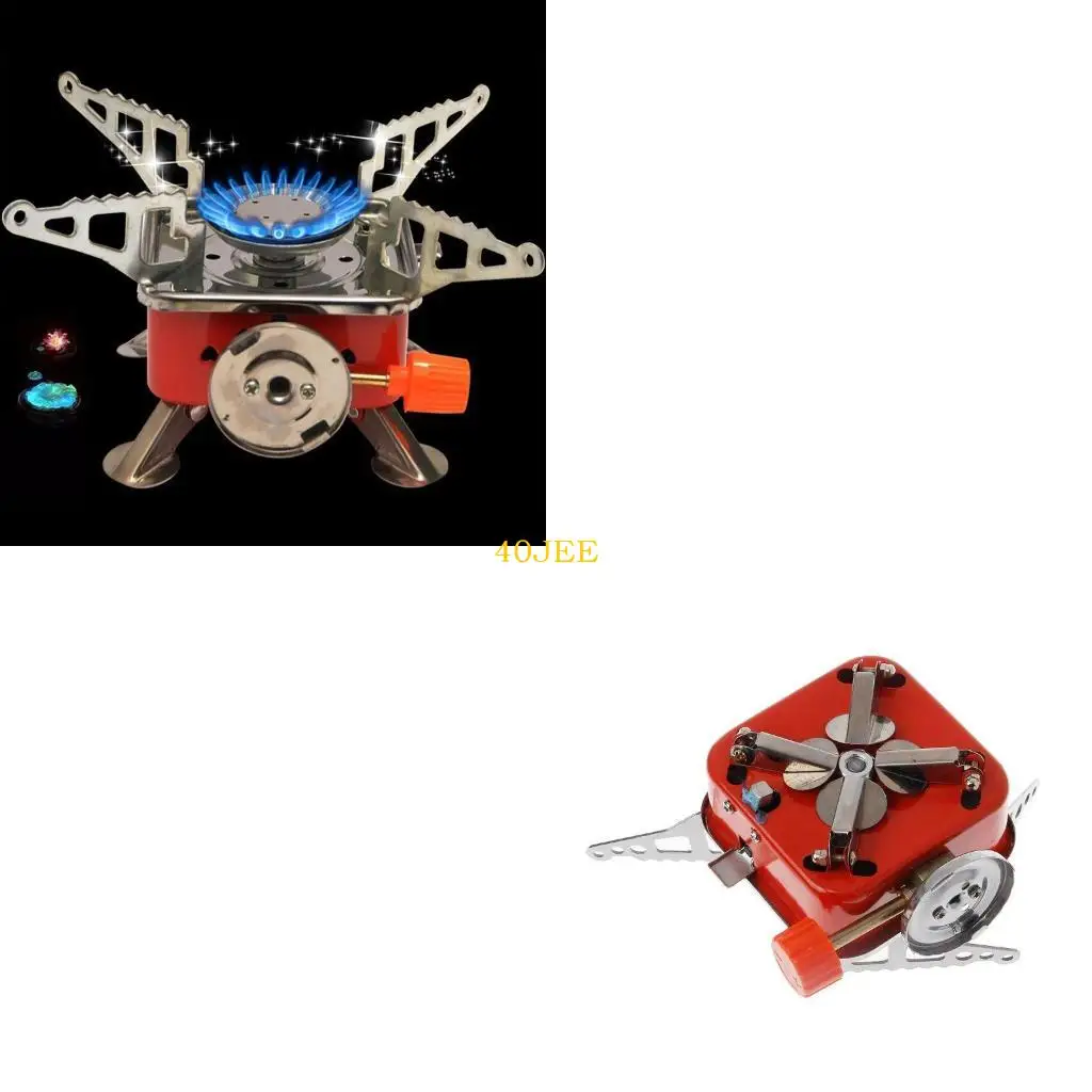 

40JE Mini Camping Stove Folding Outdoor Gas Stove Portable Split Cooker for Bu