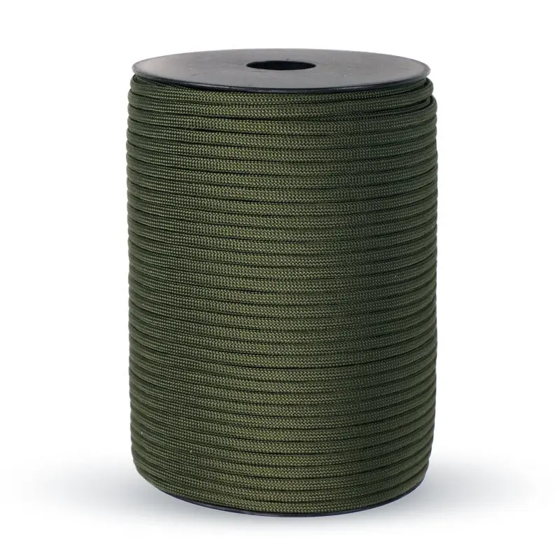 FLYER TANG 7 Kerne 550 Paracord-Schnur 100 m 50 m 31 m Durchmesser 4 mm für Outdoor-Camping-Überlebens-Lanyard Fallschirmseil Wanderzelt-Zubehör DIY 8
