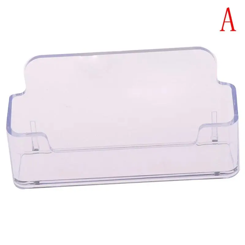 Desktop Office Business Card Holder Stand Clear Transparent Acrylic Counter Top Display Stand Desk Accessories