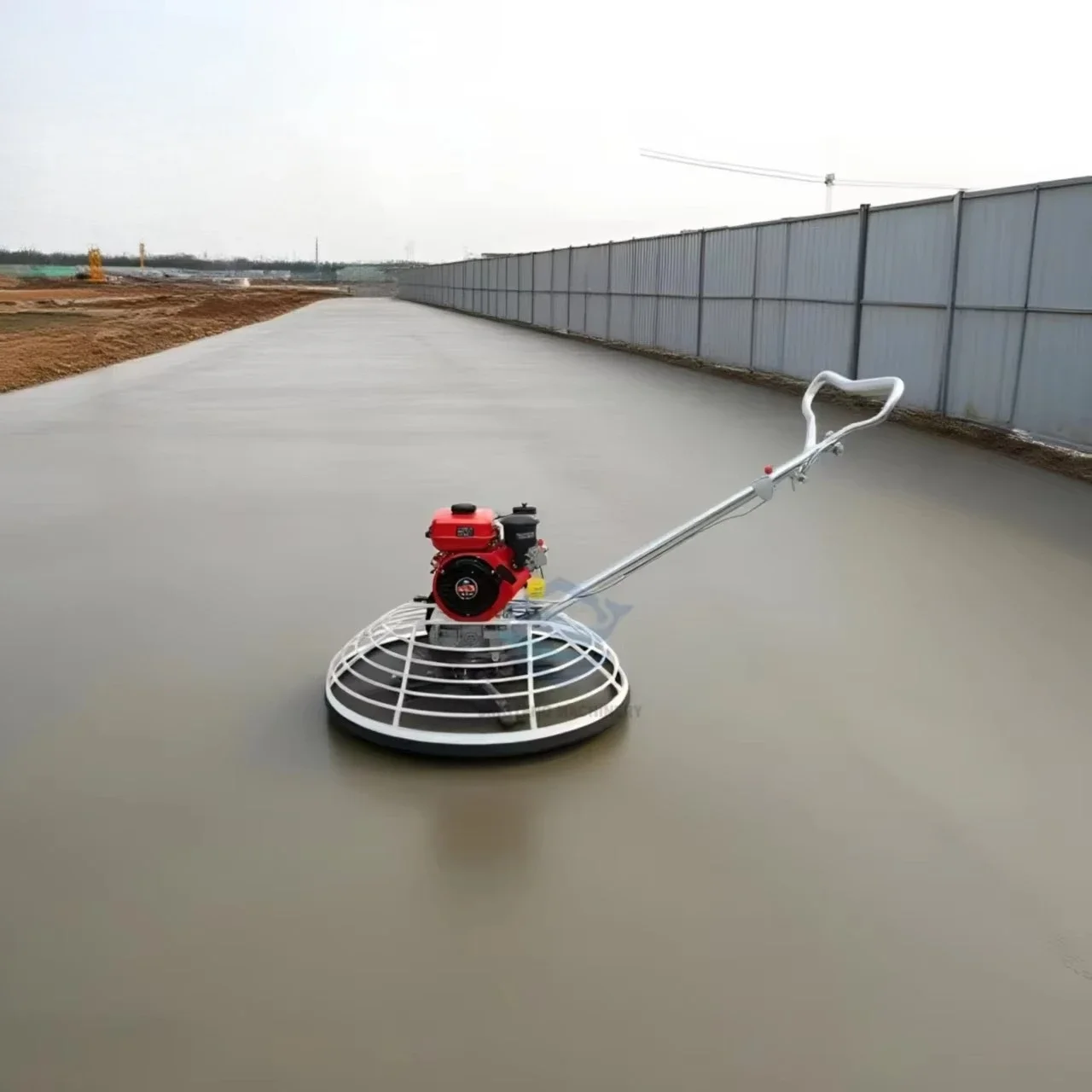 Concrete Double Power Trowel Machine  Engine Portable Handheld Electric Concrete Mortar Plastering Trowel