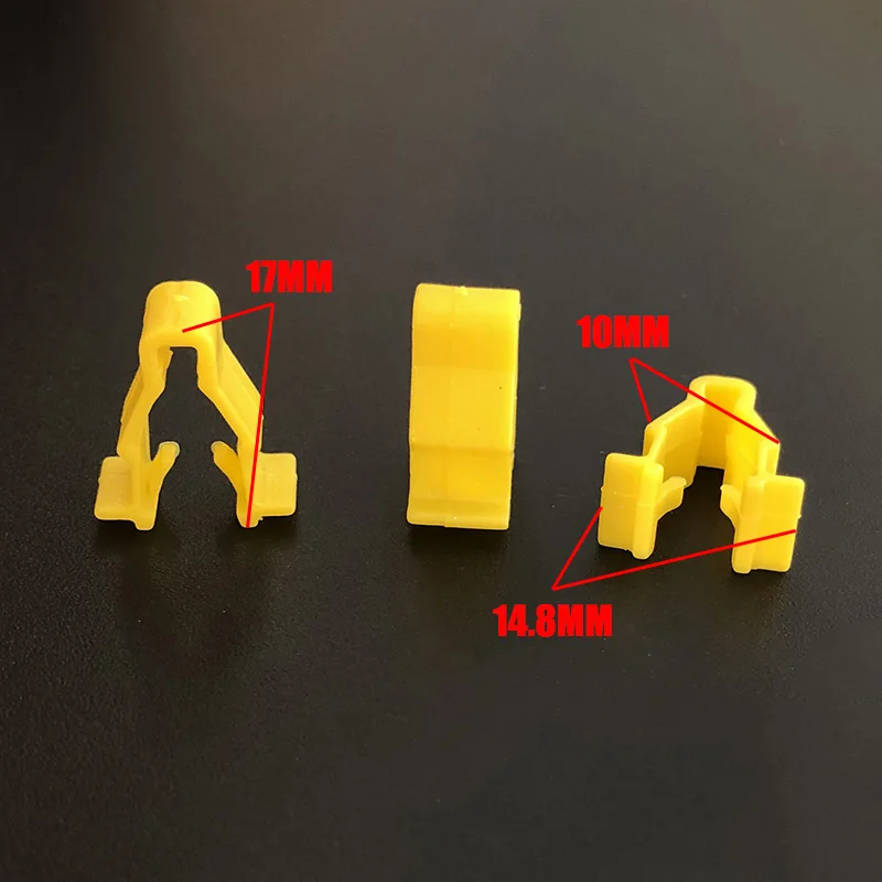 50/100pcs Car Wheel Arch Snap Fit Trim Clip 90601-SMG-003 For Honda Civic CRV HRV Trim Clips Auto Fastener Accessories Yellow