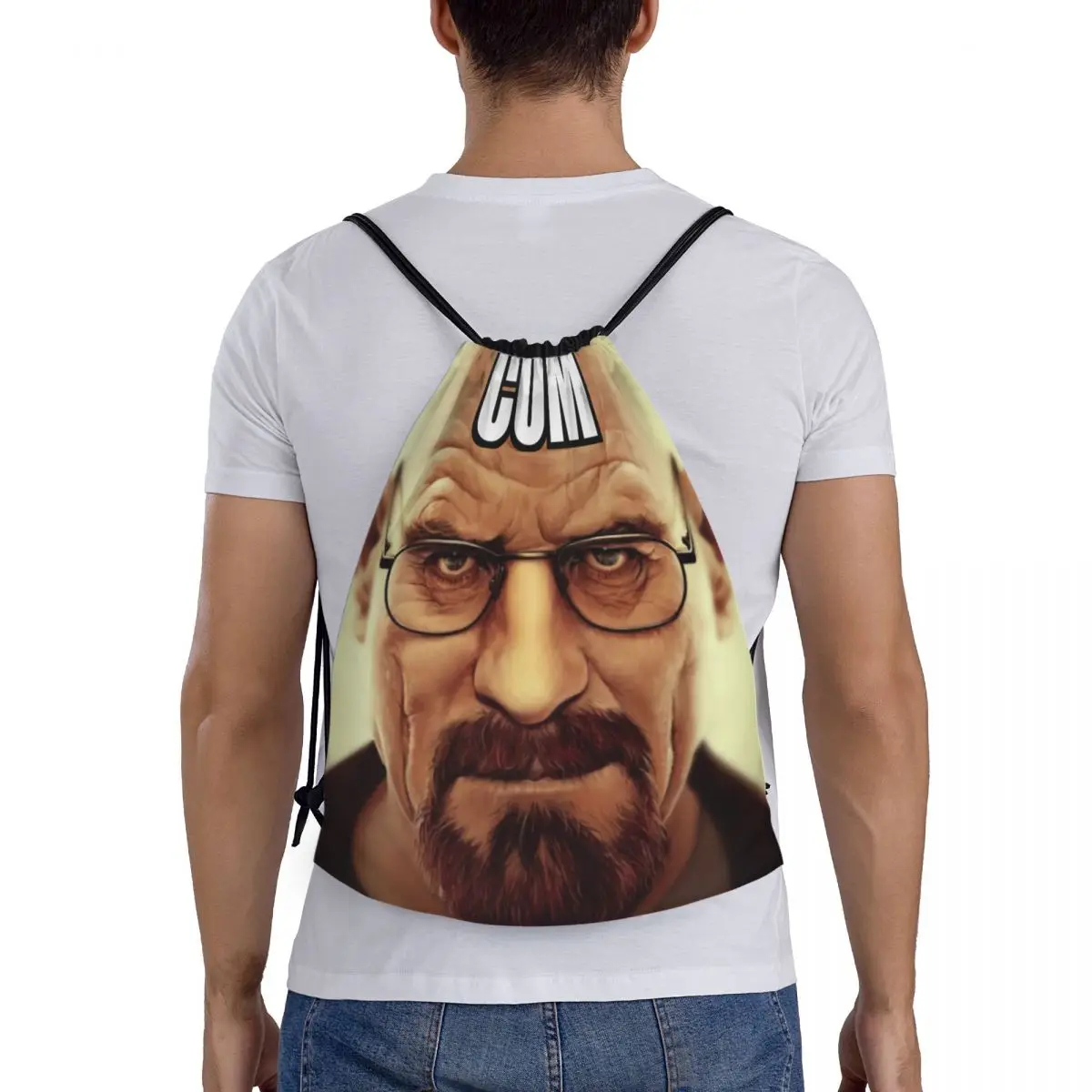 Sac à dos personnalisé Breaking Bad Proximity Wstring pour hommes et femmes, sac de sport de gym, sac d\'entraînement Pliable Pe White Meme