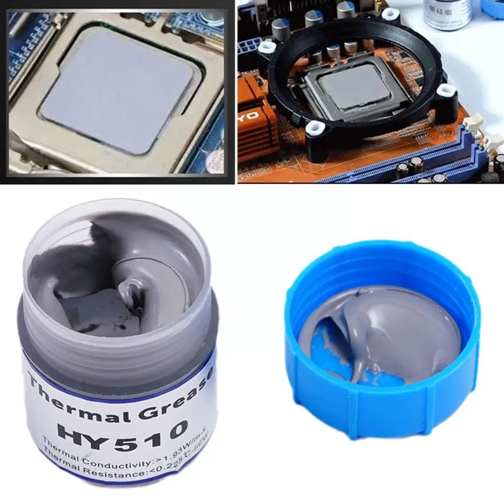 10g hy510 wärme leitende Silikon fett paste leitfähiger Fett kühlkörper für CPU-GPU-Chipsatz Notebook-Kühlung v4t0