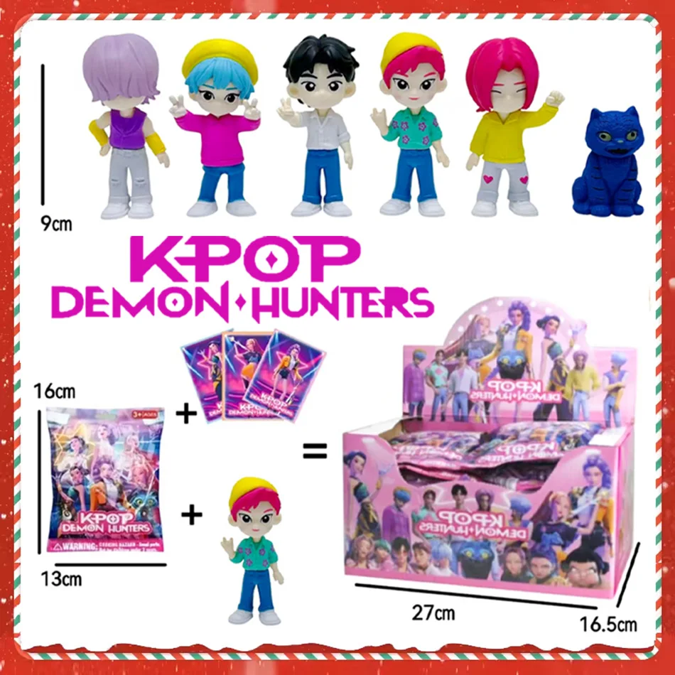 24 stks Kpop Demon Hunters Anime Figuur Speelgoed Leuke PVC Blind box Gewrichten Action Figure Model Poppen Kinderen Verjaardag Decoratie Speelgoed Gift