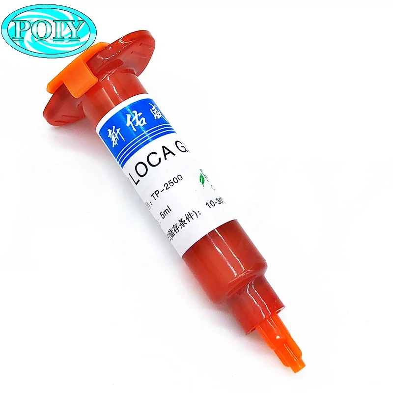 4 in1 LOCA UV الغراء 5 مل + مزيل الصمغ بالأشعة فوق البنفسجية 20 جرام + سلك القطع 50 متر والطريق لإصلاح شاشة LCD التي تعمل باللمس