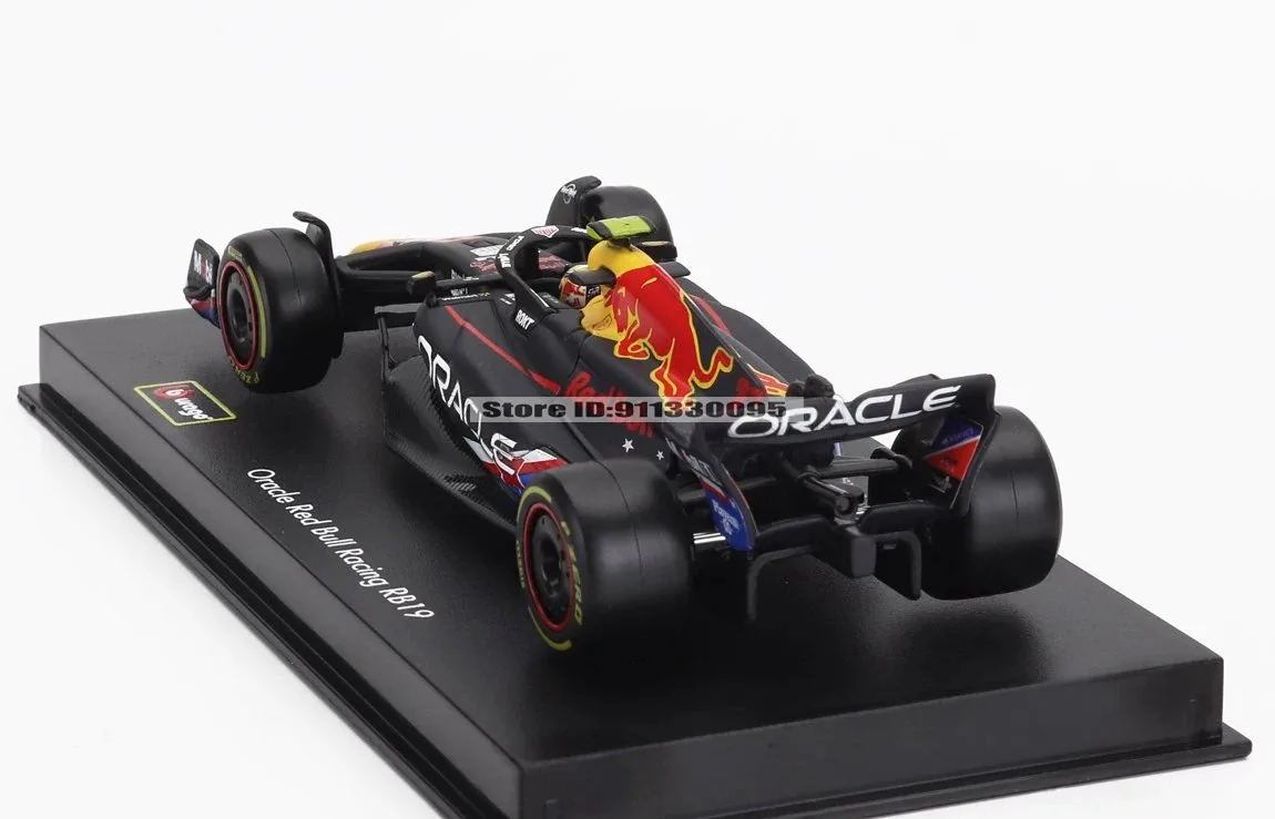 Bburago 1:43 F1 Red Bull 2023 RB19 # 1 Verstappen # 11 Perez Legierungs-Automodell Spielzeug Sammlerstück USA GP Austin Sonderedition Druckguss – Detail 7
