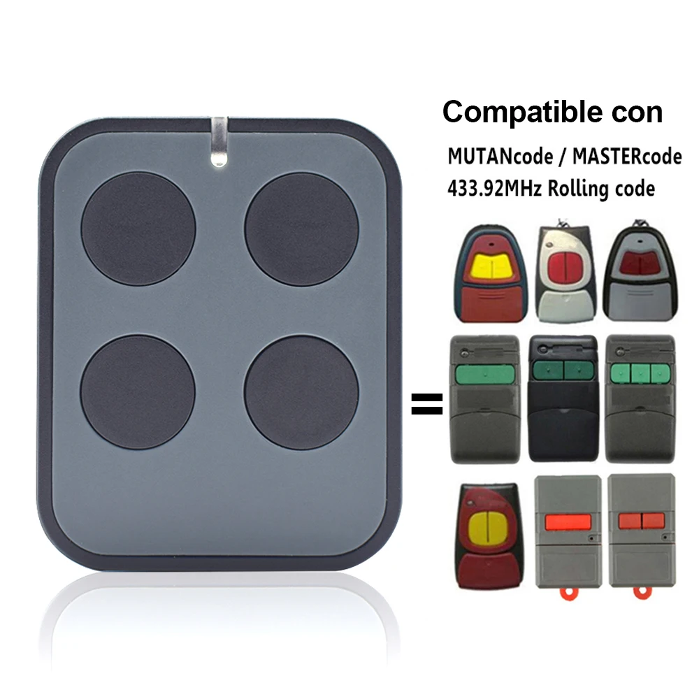 MD-22 MANDO DE GARAJE COMPATIBLE MASTERCODE MV-1 MV-12 MV-123 MV1 MV12 Garage Remote Control 433.92mhz