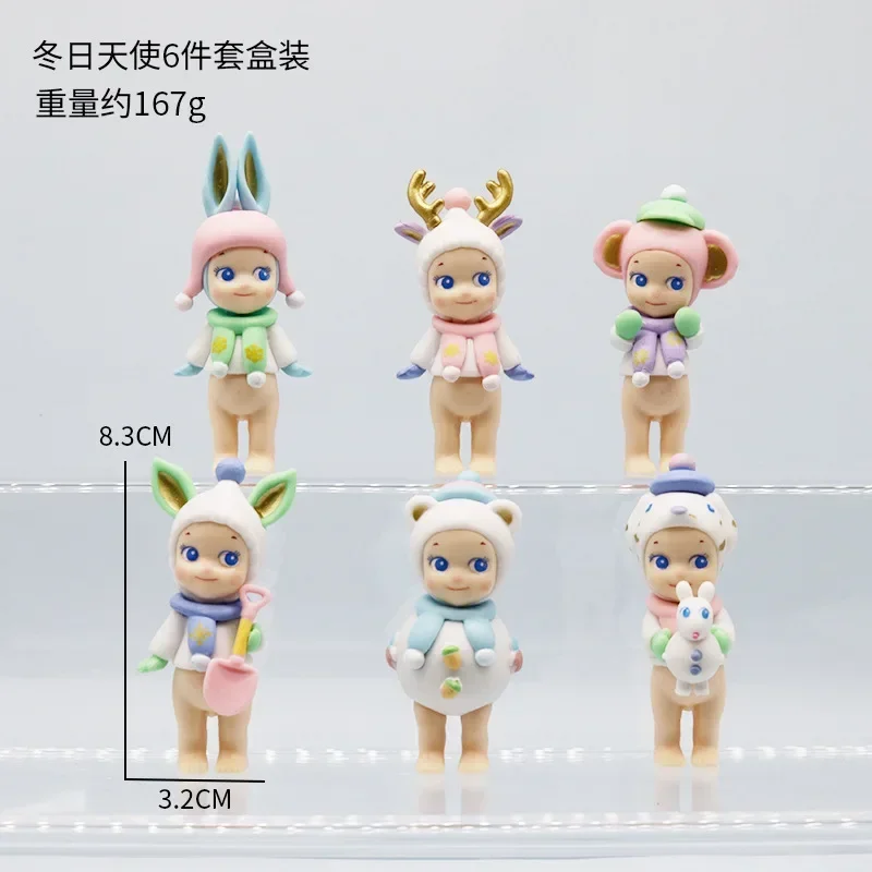 Sonny Angel Hippie Winter Wonderland Series Blind Box Cartoon Fashion Doll Handmade Desktop Decoration Cute Christmas Gift Toy