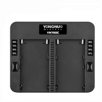 YONGNUO YN750C Dual Channel Lithium Battery Charger Fast Charge Compatible with Sony NP-F750 NP-F950/B NP-F530 NP-F550