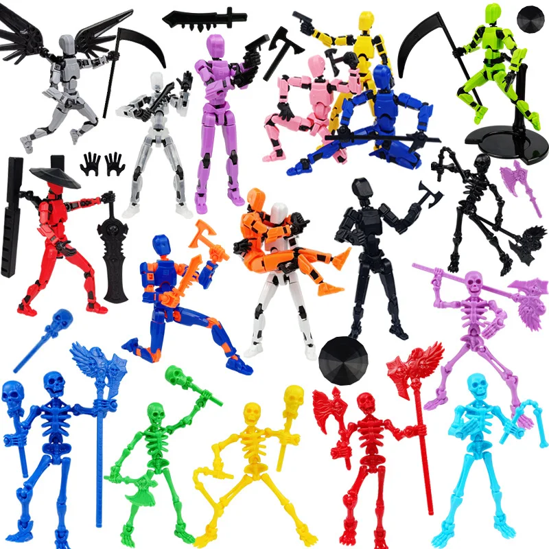 3d Printed Multi-Jointed Movable Action Figure Articulated Dummy DIY Assembly Model Shapeshift Robot Birthday Gift Ornaments