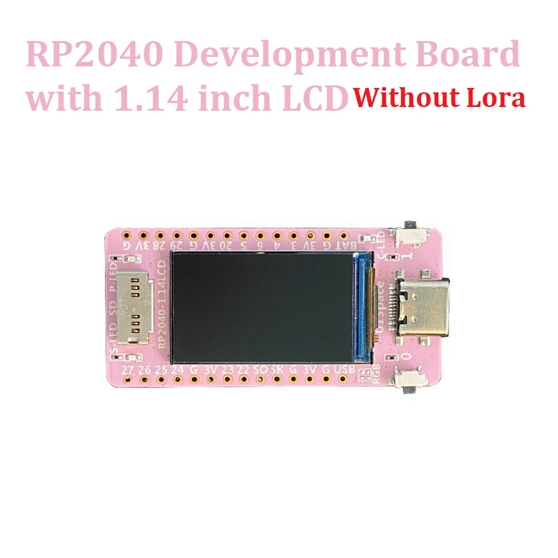 For Raspberry Pi RP2040 Development Board With 1.14 Inch LCD LORA Supports For Arduino/Micropyth