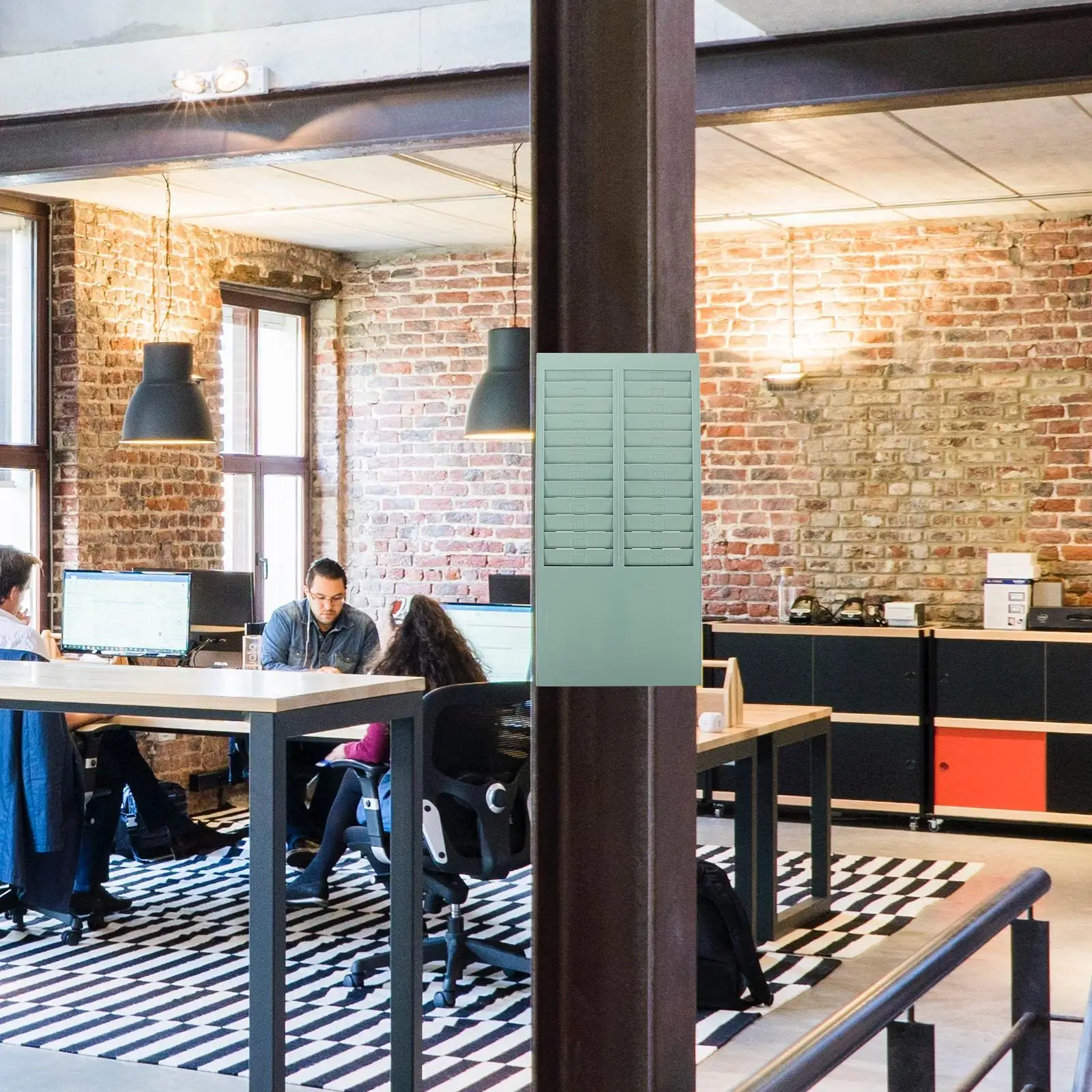 24 Slots Attendance Machine Card Holder Plastic Rack Office Factory Warehouse Time Storage Accessory Organizer