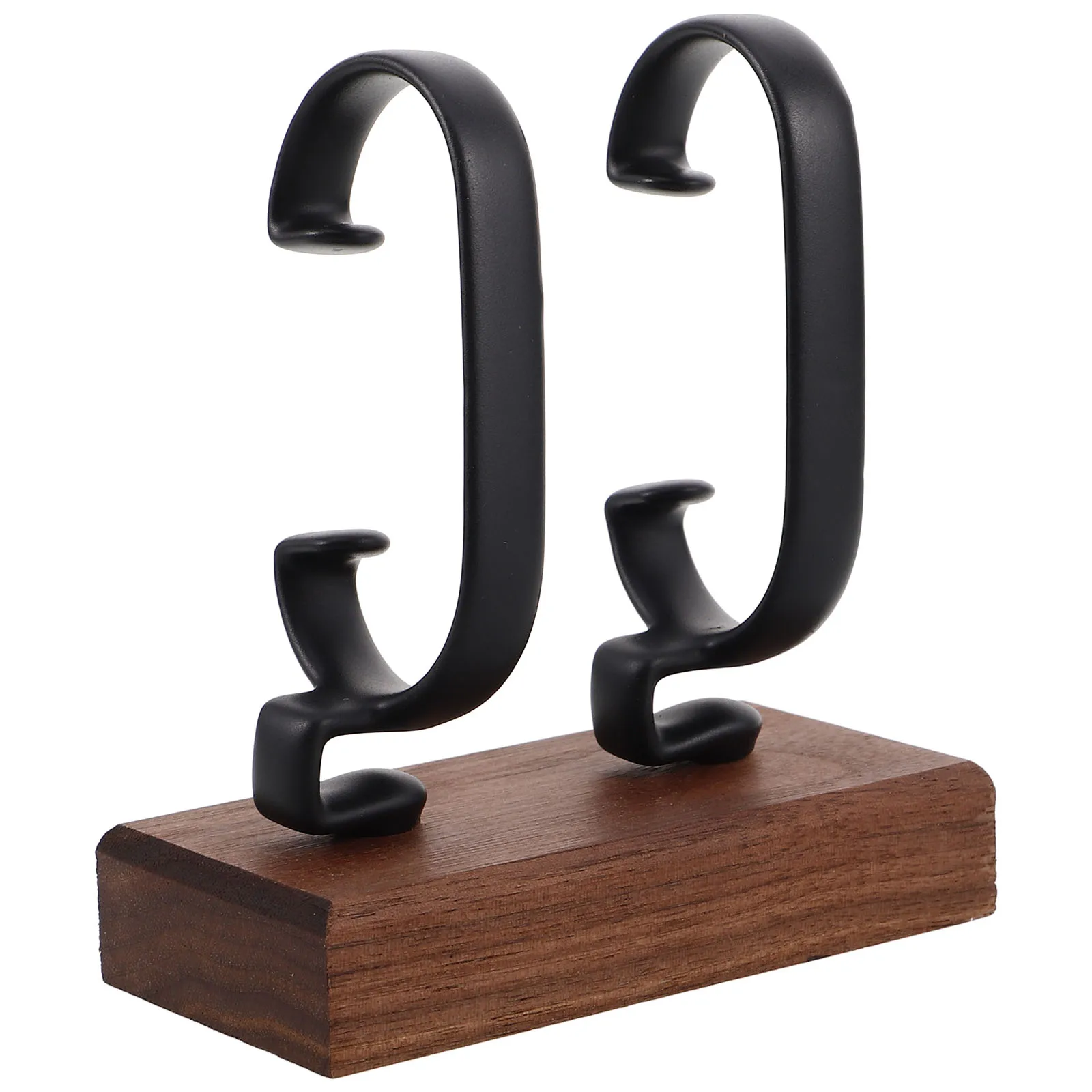 Handmade Walnut Wood Jewelry Organizer Stable Base Spacesaving Design Bracelet Storage Rack Wood Watch Retail Display Pocket