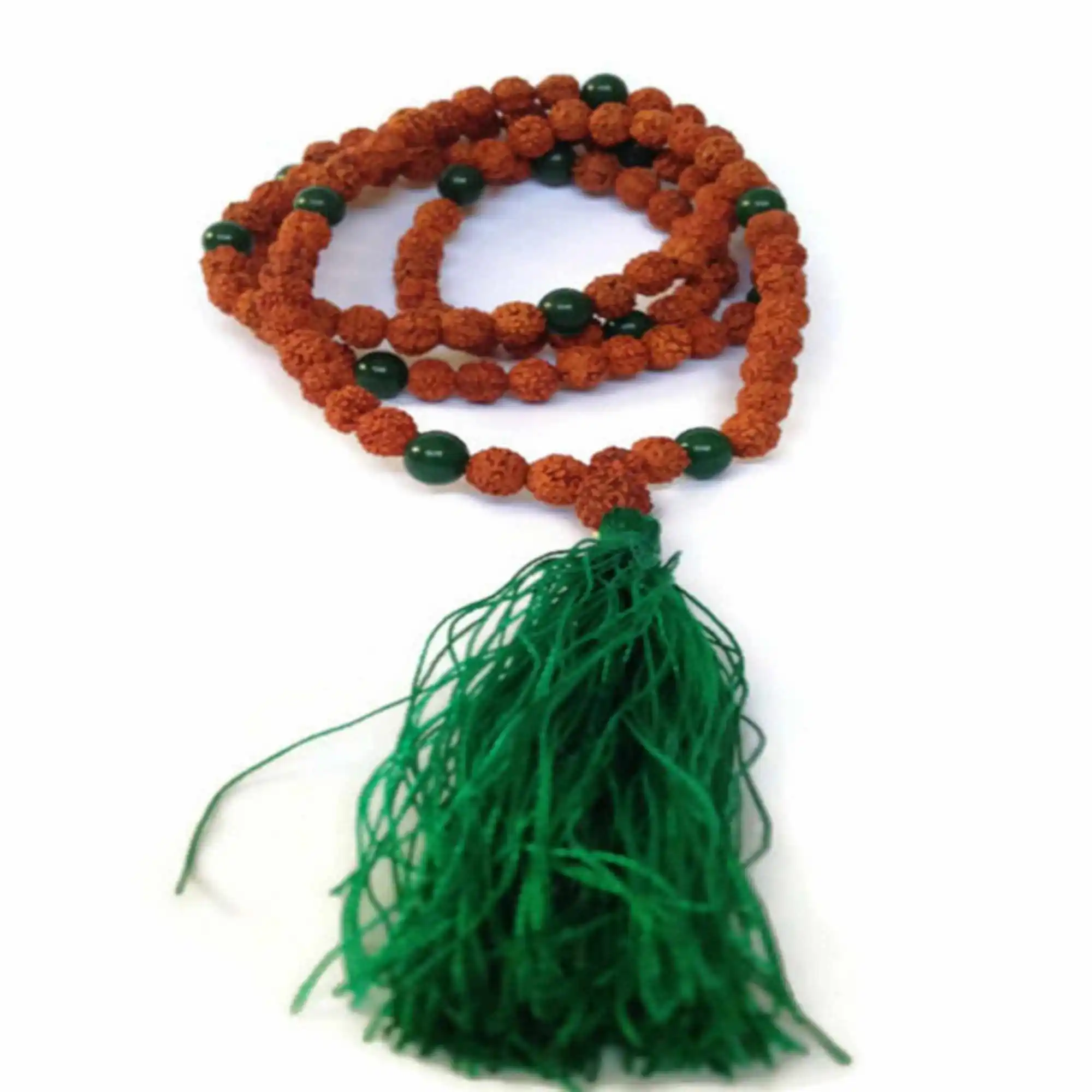 

8mm Rudraksha Jade 108 Beads Full Mala bracelet Yoga Beaded Wrap Health Jewelry Prayer Men